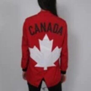 NWT Dsquared2 x Hudson's Bay 2016 Olympic Red Collectible Jacket Coat Size Large